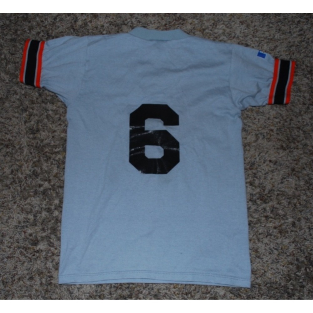 Vintage Russell Athletic Youth Small Gray Giants Baseball T‑Shirt | Retro MLB Te - Picture 4 of 4